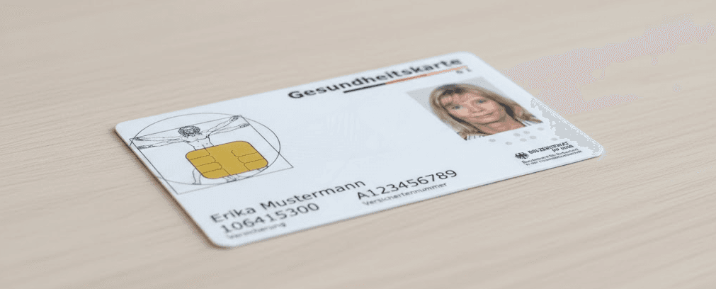 Beispiel einer elektronischen Gesundheitskarte (eGK)